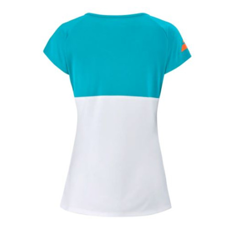 T-Shirt BABOLAT Femme PLAY CAP SLEEVE Bleu / Blanc PE 2021