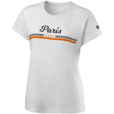 T-Shirt WILSON Femme PARIS Tech Tee Blanc 2021