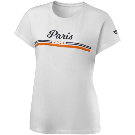 T-Shirt WILSON Femme PARIS Tech Tee Blanc 2021