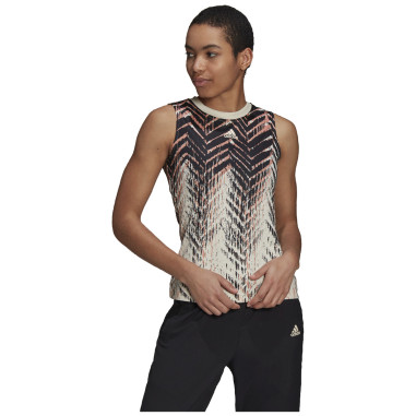 Débardeur ADIDAS Femme T MATCH TANK Noir / Ecru...