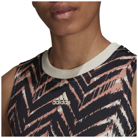 Débardeur ADIDAS Femme T MATCH Noir / Corail AH 2021