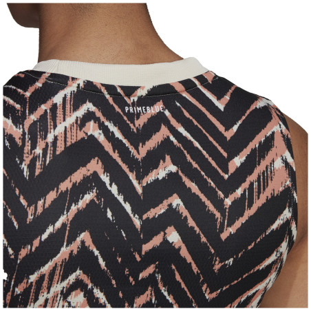 Débardeur ADIDAS Femme T MATCH TANK Noir / Ecru / Corail AH 2021