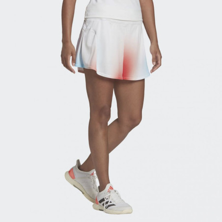 Jupe ADIDAS Femme avec Shorty MELBOURNE MATCH Blanc / Rouge PE 2022