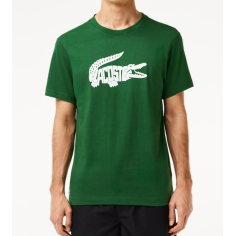 T-Shirt LACOSTE Homme SPORT ULTRA-DRY Vert / Blanc PE 2024 2