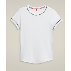 T-Shirt WILSON Femme TEAM SEAMLESS Blanc / Marine PE 2024