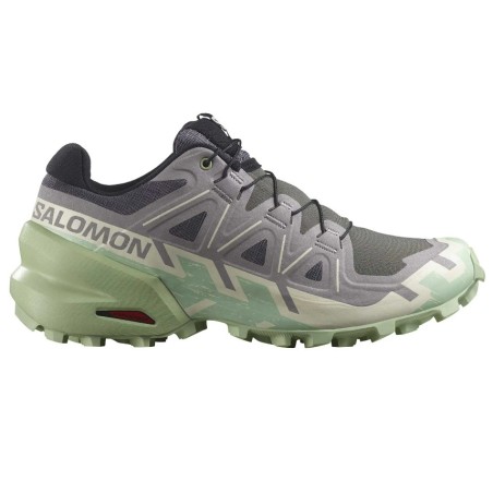 Chaussures Running SALOMON Femme SPEEDCROSS 6 Gris / Turquoise AH 2024