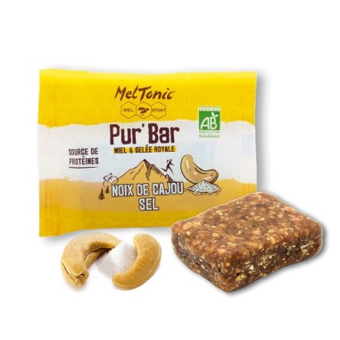 Barre PUR BAR SALEE MELTONIC Noix Cajou / Sel...