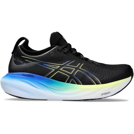 Chaussures Running ASICS Homme GEL-NIMBUS 25 Noire / Bleu AH 2023