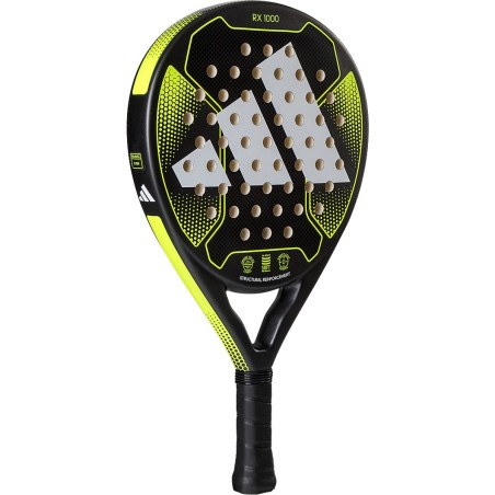 Raquette Padel ADIDAS Rx 1000 (365g) Noir / Blanc / Jaune 2023