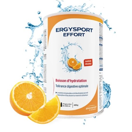 Boisson ERGYSPORT EFFORT Boisson de l'effort - Saveur orange x 450g (7,5L)