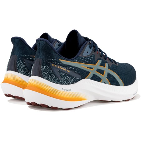 Chaussures Running ASICS Homme GT-2000 12 Bleu / Orange AH 2023