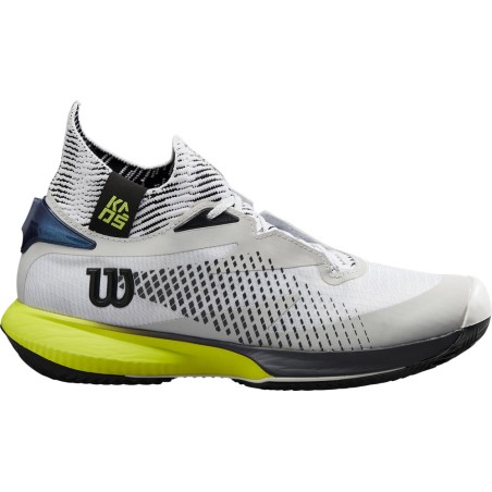 Chaussures WILSON Homme KAOS RAPIDE SFT Terre Battue Gris / Jaune 2024
