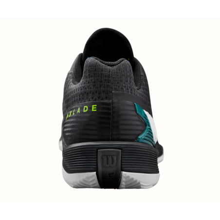 Chaussures WILSON Homme RUSH PRO BLADE 4.0 Terre Battue Noir / Vert PE 2024