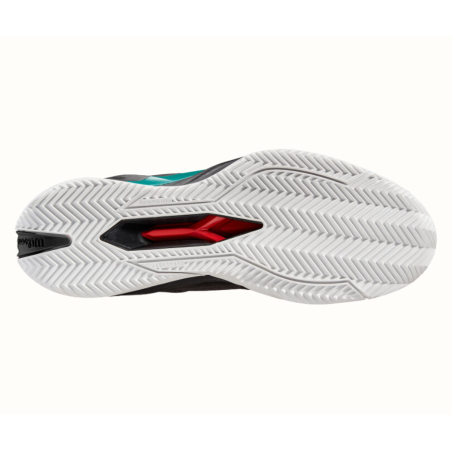 Chaussures WILSON Homme RUSH PRO BLADE 4.0 Terre Battue Noir / Vert PE 2024