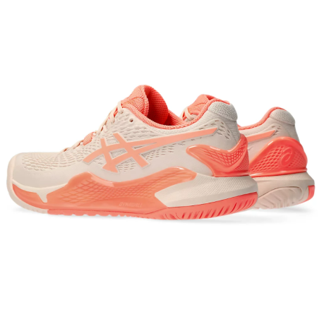 Chaussures ASICS Femme GEL-RESOLUTION 9 Toutes Surfaces Corail / Rose PE 2024