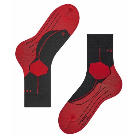 Chaussettes FALKE Homme Stabilizing Rouge / Noire AH 2021