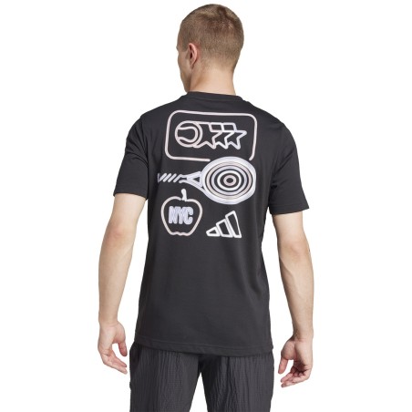 T-Shirt ADIDAS Homme GRAPHIC NY TNS CITY  Noir AH 2024