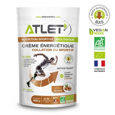Crème Energétique ATLET Amande 600 g 