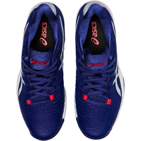 Chaussures ASICS Femme SOLUTION SPEED FF CLAY Bleu / Blanc / Rouge AH 2022