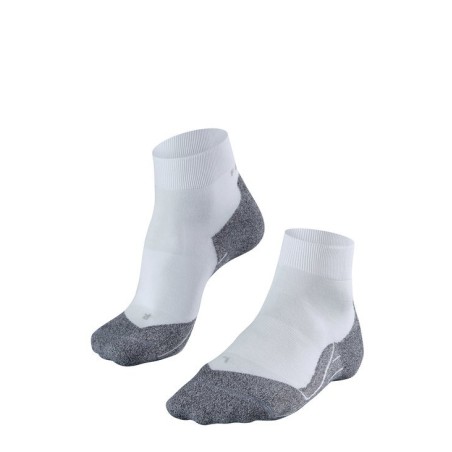 Chaussettes FALKE Homme RU4 Light Short Blanche / Grise PE 2019