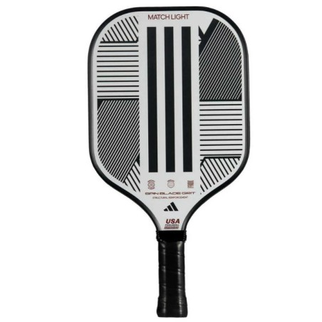 Raquette Pickleball MATCH LIGHT Blanc / Noir AH 2024