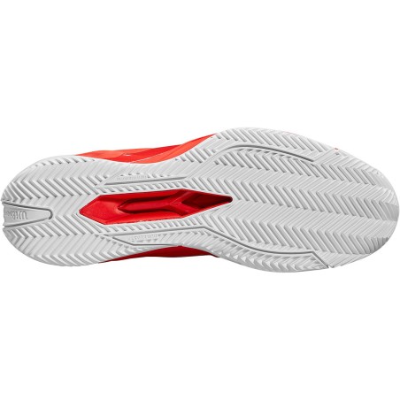 Chaussures WILSON Homme RUSH PRO 4.5 Terre Battue Rouge / Blanc AH 2024