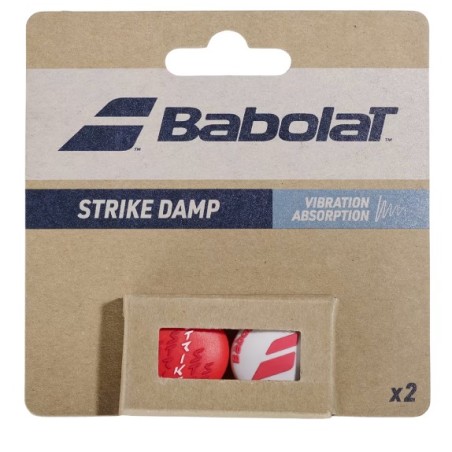 Antivibrateur BABOLAT STRIKE DAMP X2 Blanc / Rouge