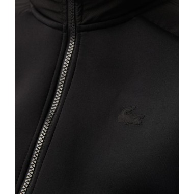 Veste à capuche zippée LACOSTE Femme SPORT Noir...