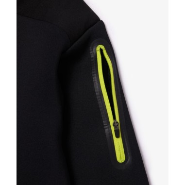 Veste à capuche zippée LACOSTE Femme SPORT Noir...