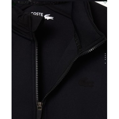 Veste à capuche zippée LACOSTE Femme SPORT Noir...