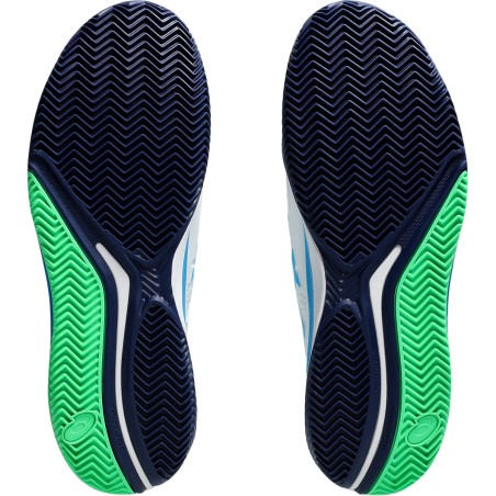 Chaussures ASICS Homme GEL-RESOLUTION 9 Terre Battue Blanc / Bleu AH 2024