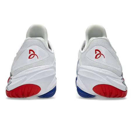 Chaussures ASICS Homme COURT FF 3 NOVAK Toutes surfaces Blanc/Bleu/Rouge AH 24