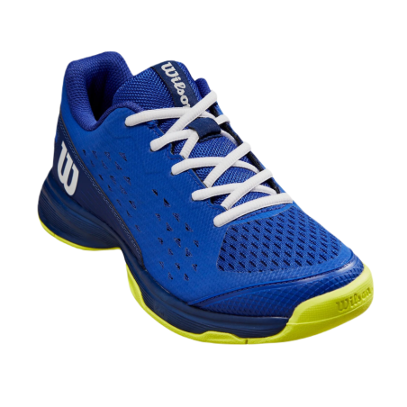 Chaussures WILSON Junior RUSH PRO Toutes Surfaces Bleu / Jaune / Noir PE 2024