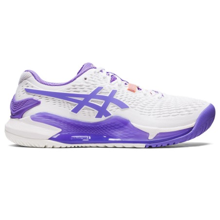 Chaussures ASICS Femme GEL-RESOLUTION 9 Toutes Surfaces Blanche / Violette 2023