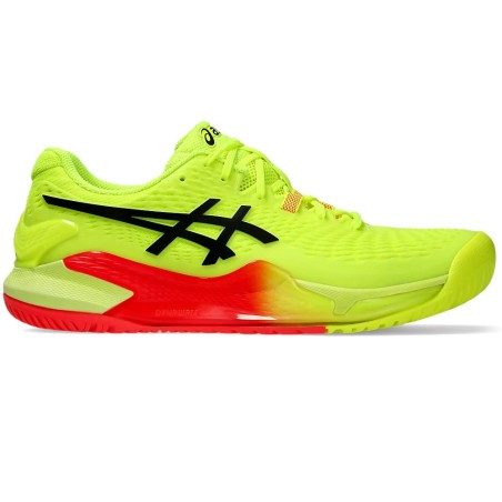 Chaussures ASICS Homme GEL-RESOLUTION 9 Toutes Surfaces Jaune Fluo / Orange 2024