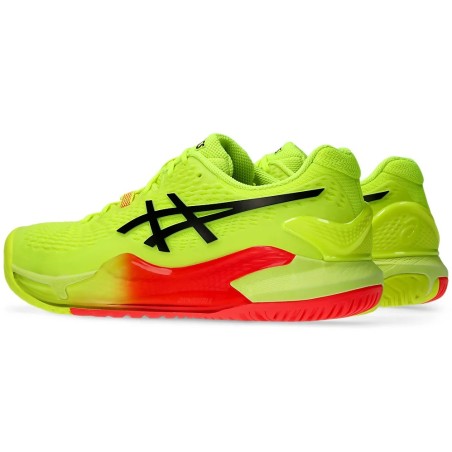 Chaussures ASICS Homme GEL-RESOLUTION 9 Toutes Surfaces Jaune Fluo / Orange 2024