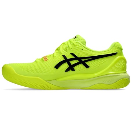 Chaussures ASICS Homme GEL-RESOLUTION 9 Toutes Surfaces Jaune Fluo / Orange 2024