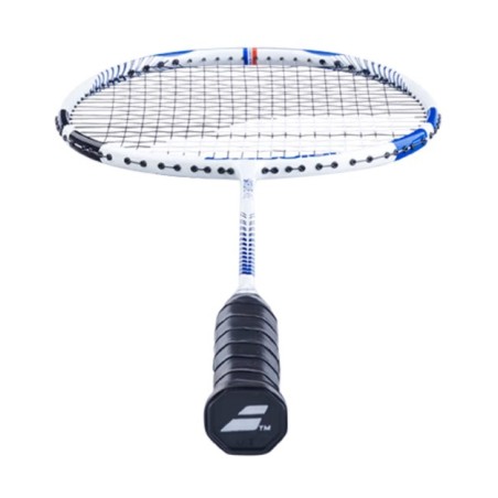 Raquette Badminton BABOLAT SATELITE RISE Cordée (84 g) Blanc / Bleu 2024