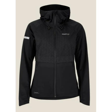 Veste à Capuche Running CRAFT Femme PRO HYDRO LUMEN Jacket 3 Noir AH 2024