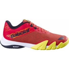 Chaussures Padel BABOLAT Homme JET VIVA Rouge / Jaune PE...