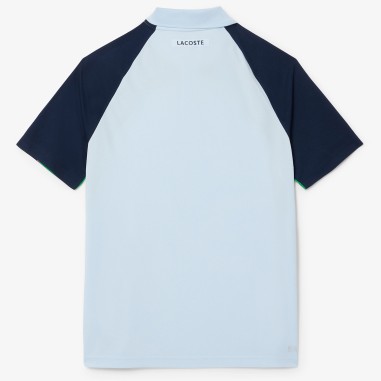 Polo LACOSTE Homme Color-Block Ultra Dry Bleu /...