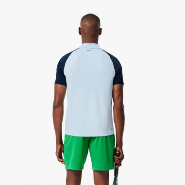 Polo LACOSTE Homme Color-Block Ultra Dry Bleu /...