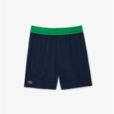 Short LACOSTE Homme Ultra Dry Stretch Bleu / Vert PE 2025