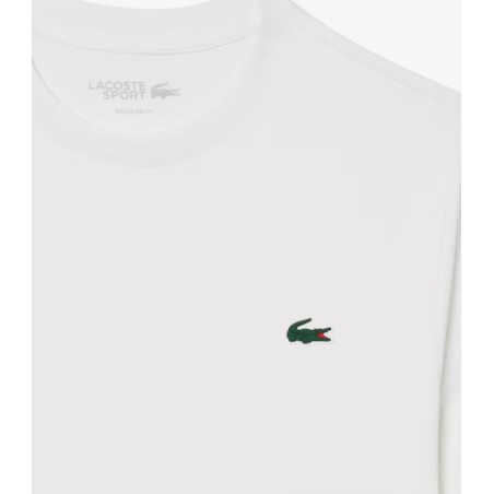 T-Shirt LACOSTE Homme Sport léger stretch protection UV Blanc PE 2025