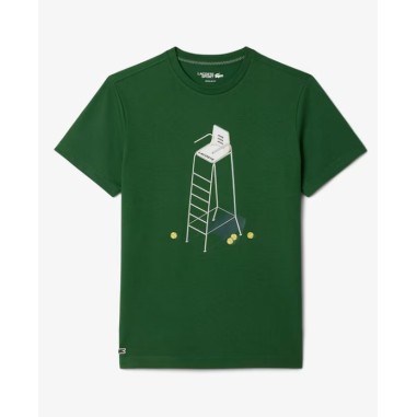 T-Shirt LACOSTE Homme Tennis Héritage imprimé...