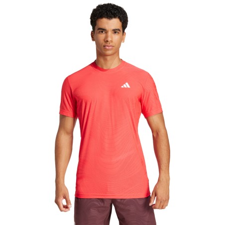 T-Shirt ADIDAS Homme FREELIFT PRO Rouge / Blanc PE 2025