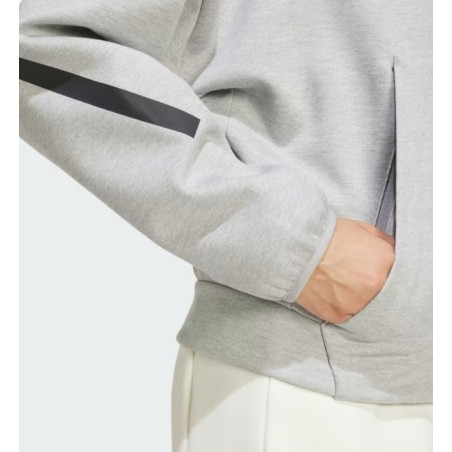 Veste à capuche zippée ADIDAS Femme ZNE HOODIE Gris / Noir PE 2025