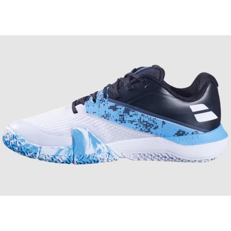 Chaussures Padel BABOLAT Homme MOVEA Blanc / Bleu PE 2025