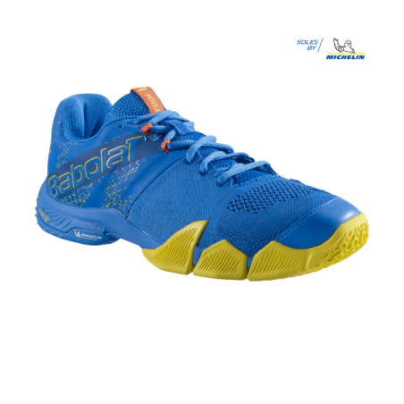 Chaussures Padel BABOLAT Homme MOVEA Bleu / Jaune / Orange PE 2024