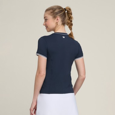 T-Shirt WILSON Femme TEAM SEAMLESS Bleu / Blanc...